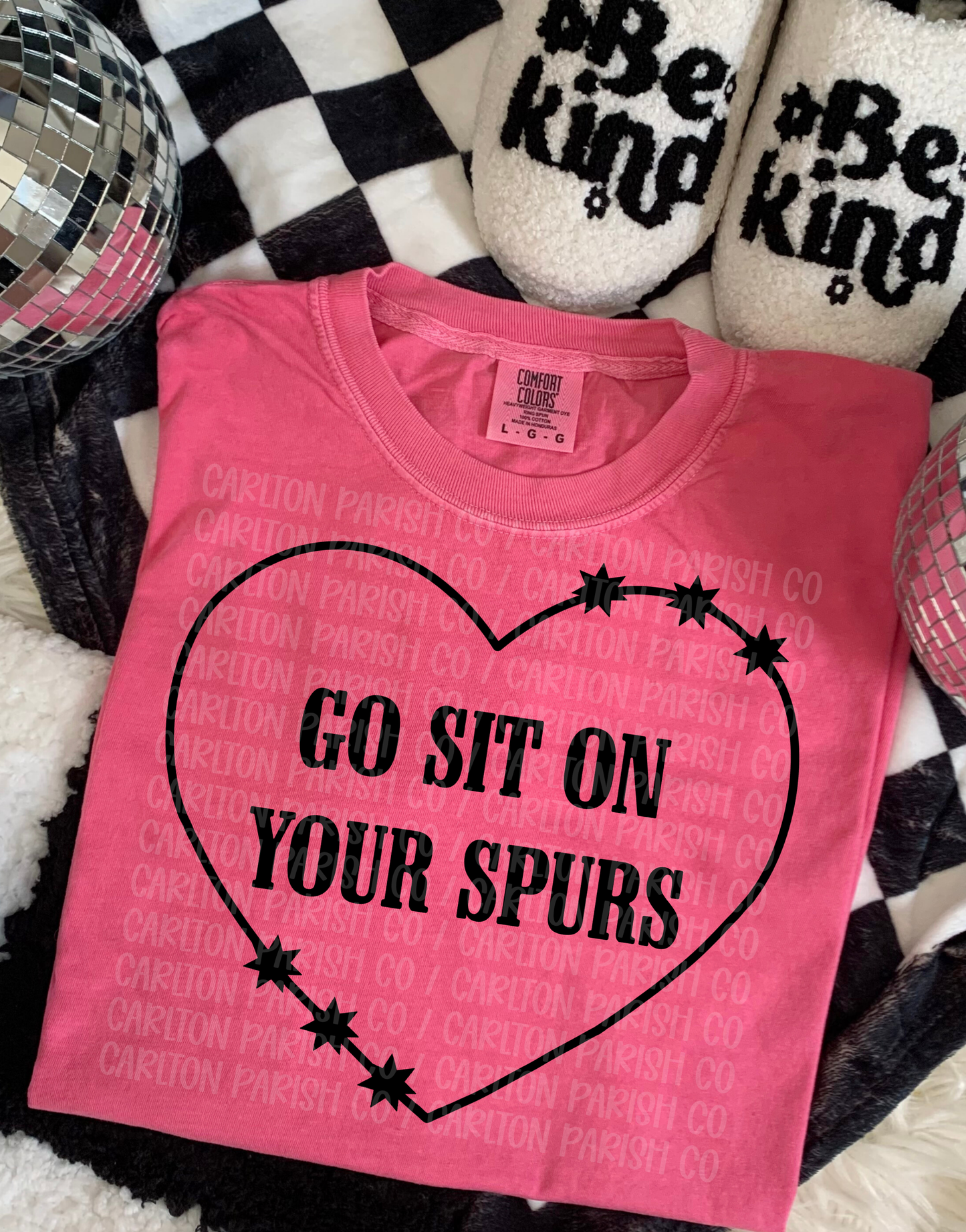 Go Sit on Your Spurs Shirt | Western Graphic Tee
