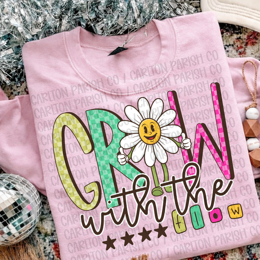 Grow With the Flow Shirt | Inspirational Graphic Tee