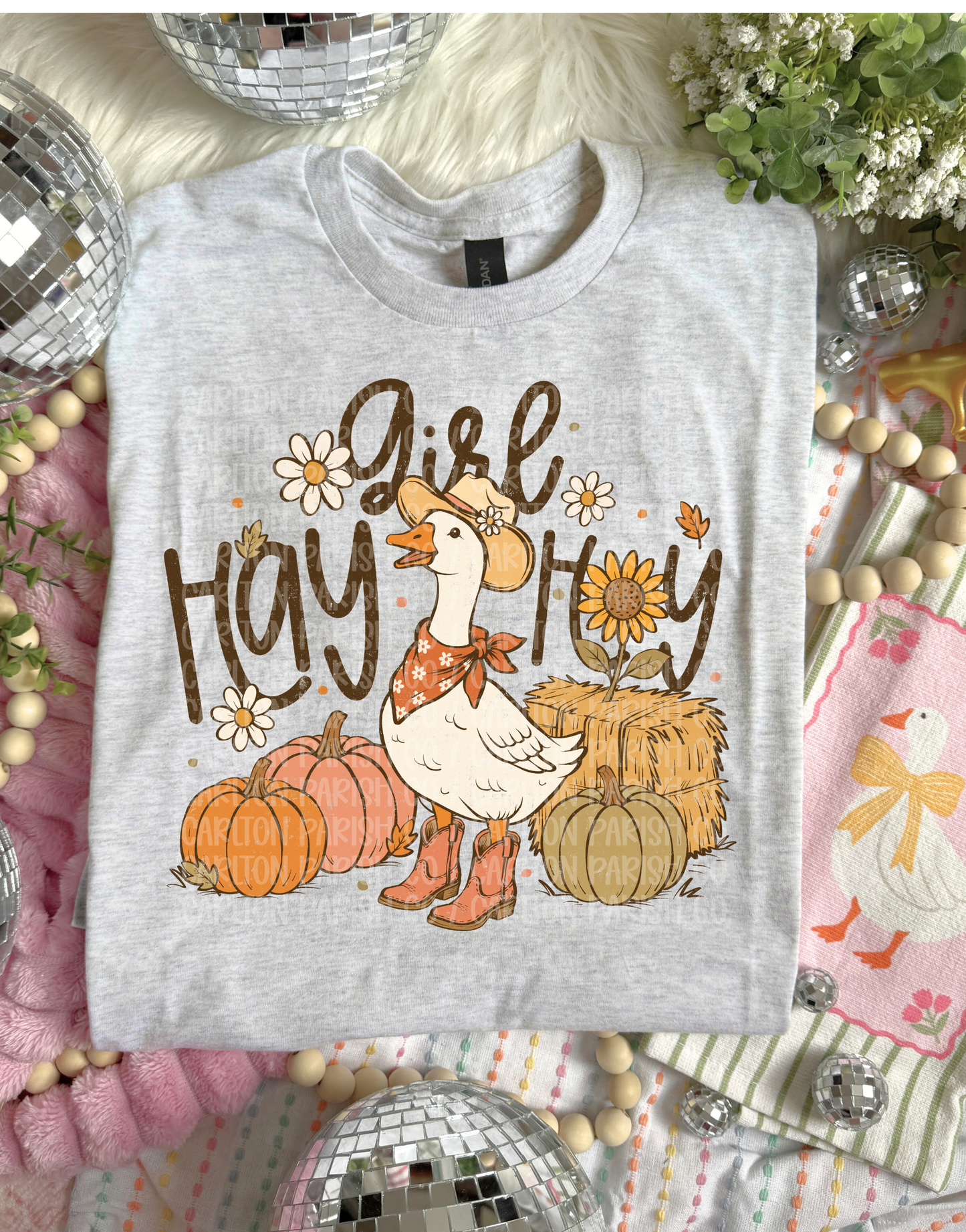 Hay Girl Hay Shirt | Fall Goose Graphic Tee