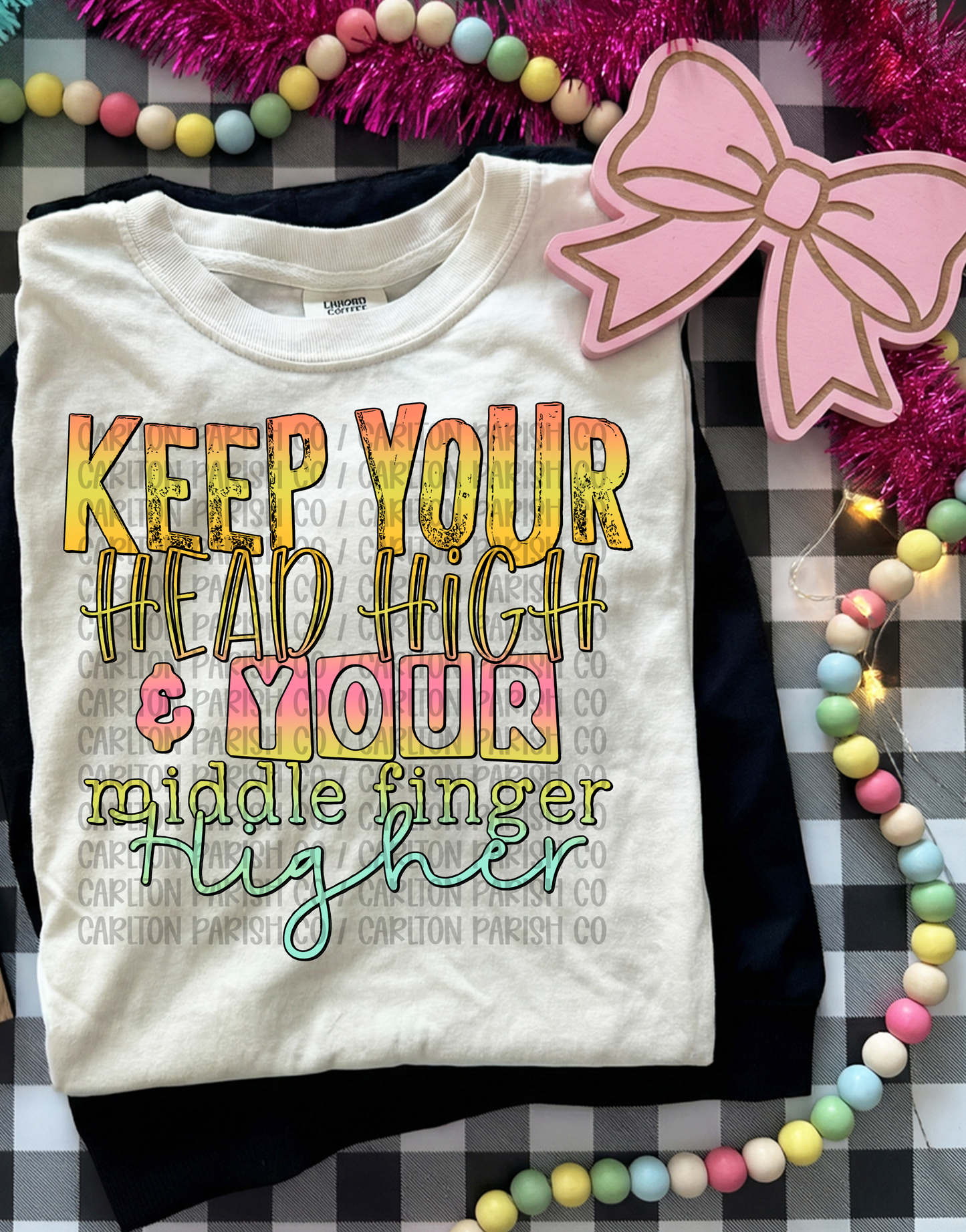 Keep Your Head High Shirt | Funny Sarcastic Graphic Tee