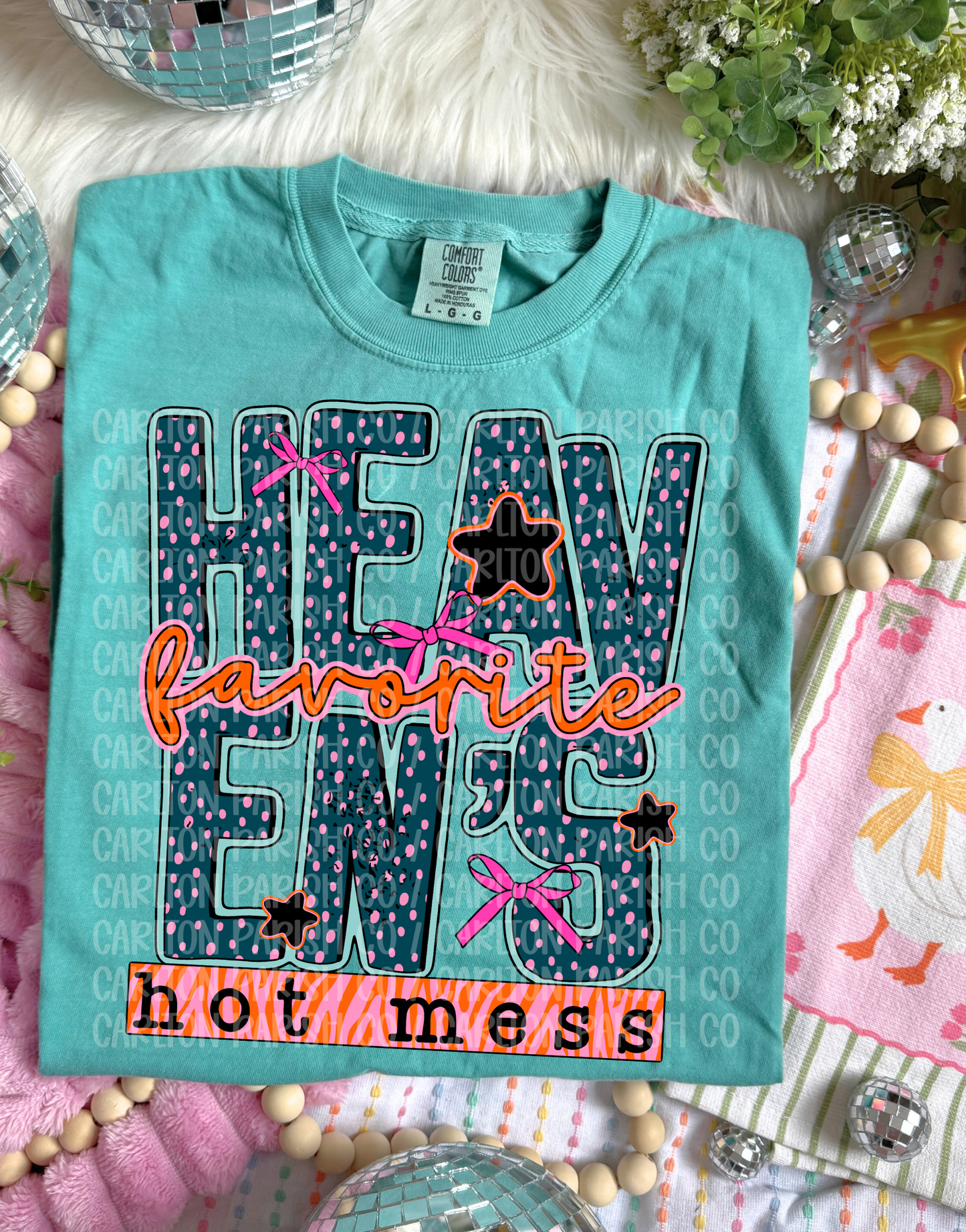 Heaven's Favorite Hot Mess Shirt | Faith Graphic Tee