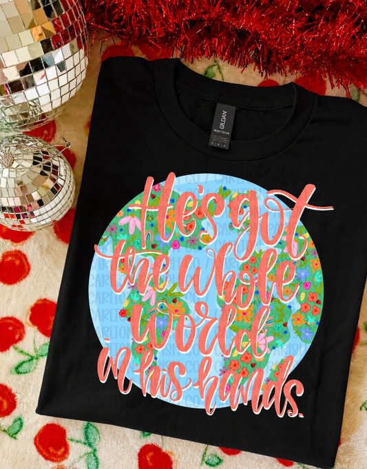 Whole World in His Hands Shirt | Faith Graphic Tee