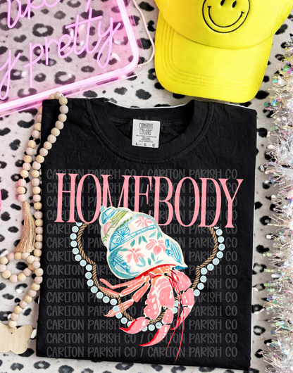 Homebody Shirt | Cute Hermit Crab Graphic Tee
