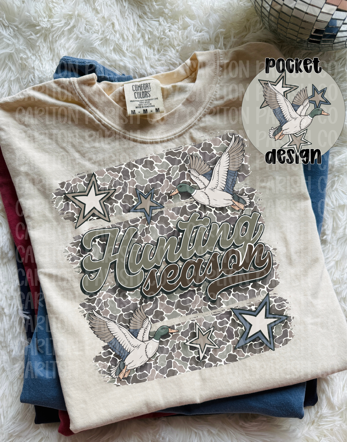 Hunting Season Camo Duck Graphic Tee