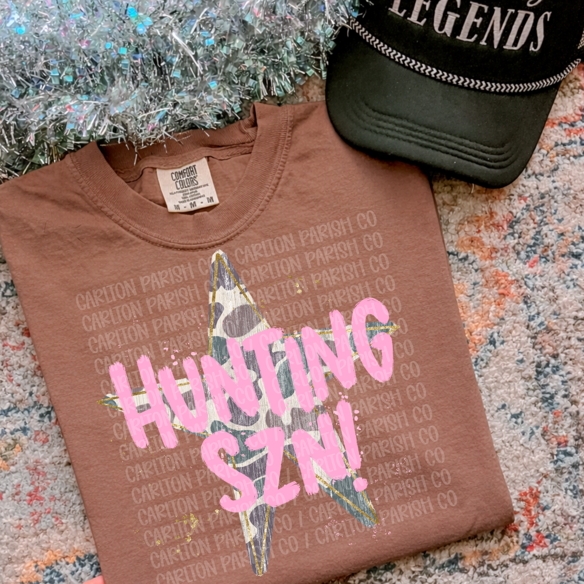 Hunting SZN Shirt | Camo Star Hunting Season Graphic Tee