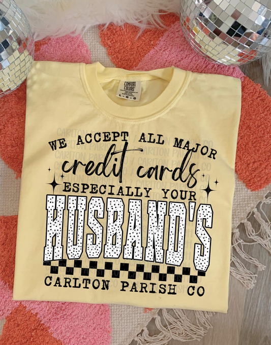 We Accept All Major Credit Cards