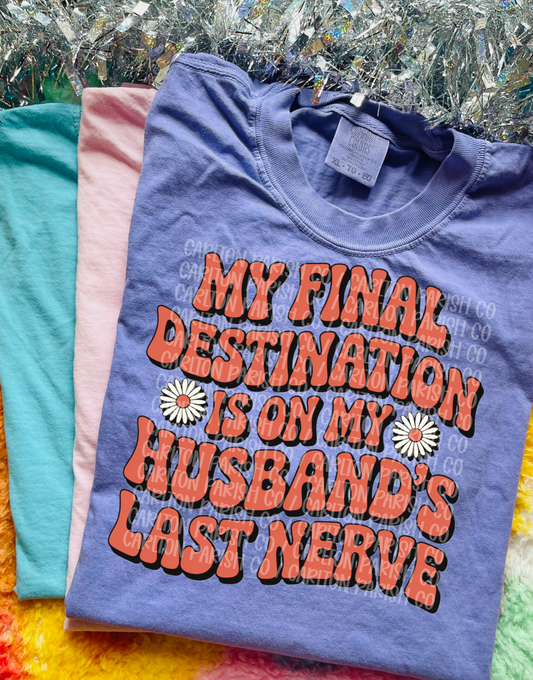 Final Destination Is My Husbands Last Nerve