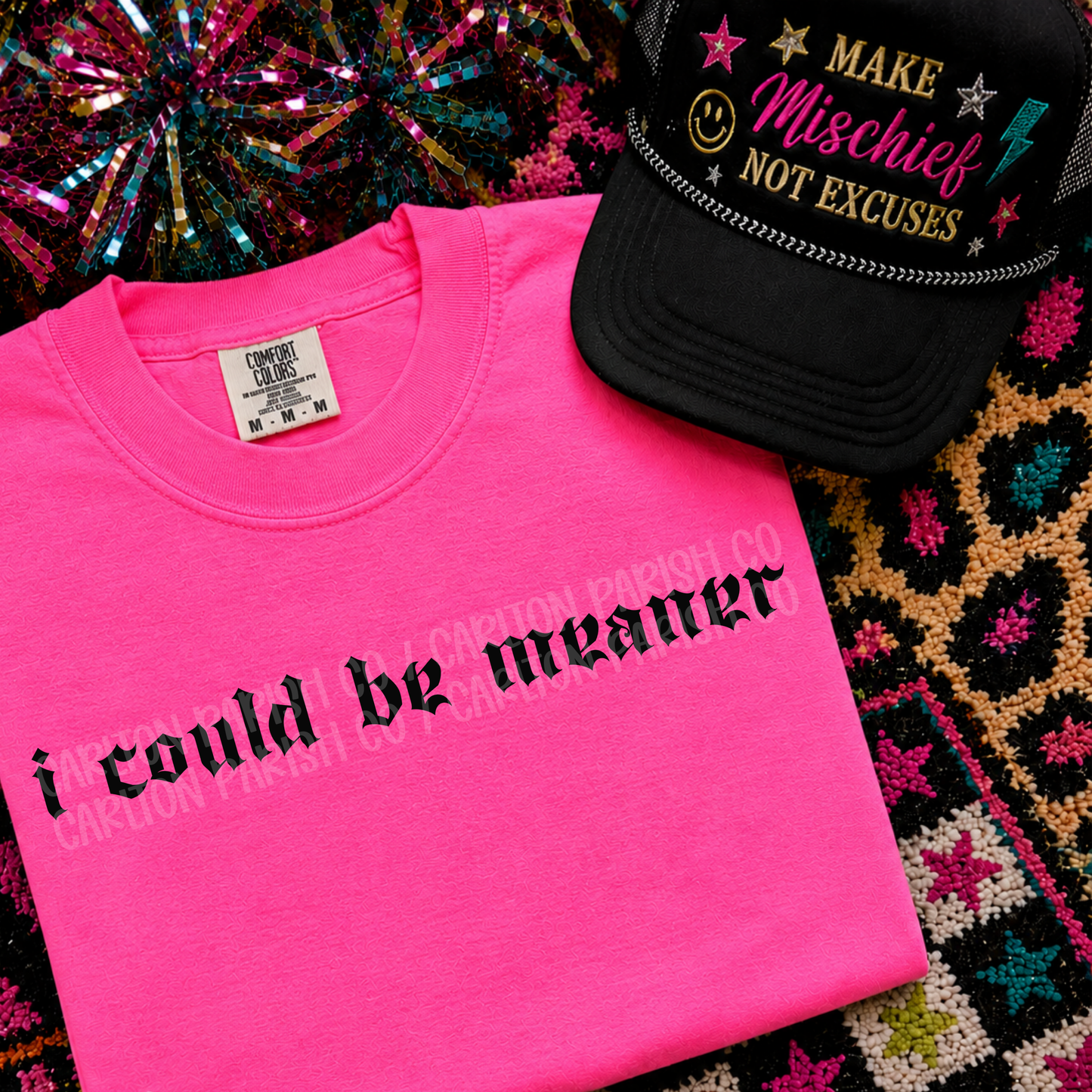 I Could Be Meaner Shirt | Old English Graphic Tee