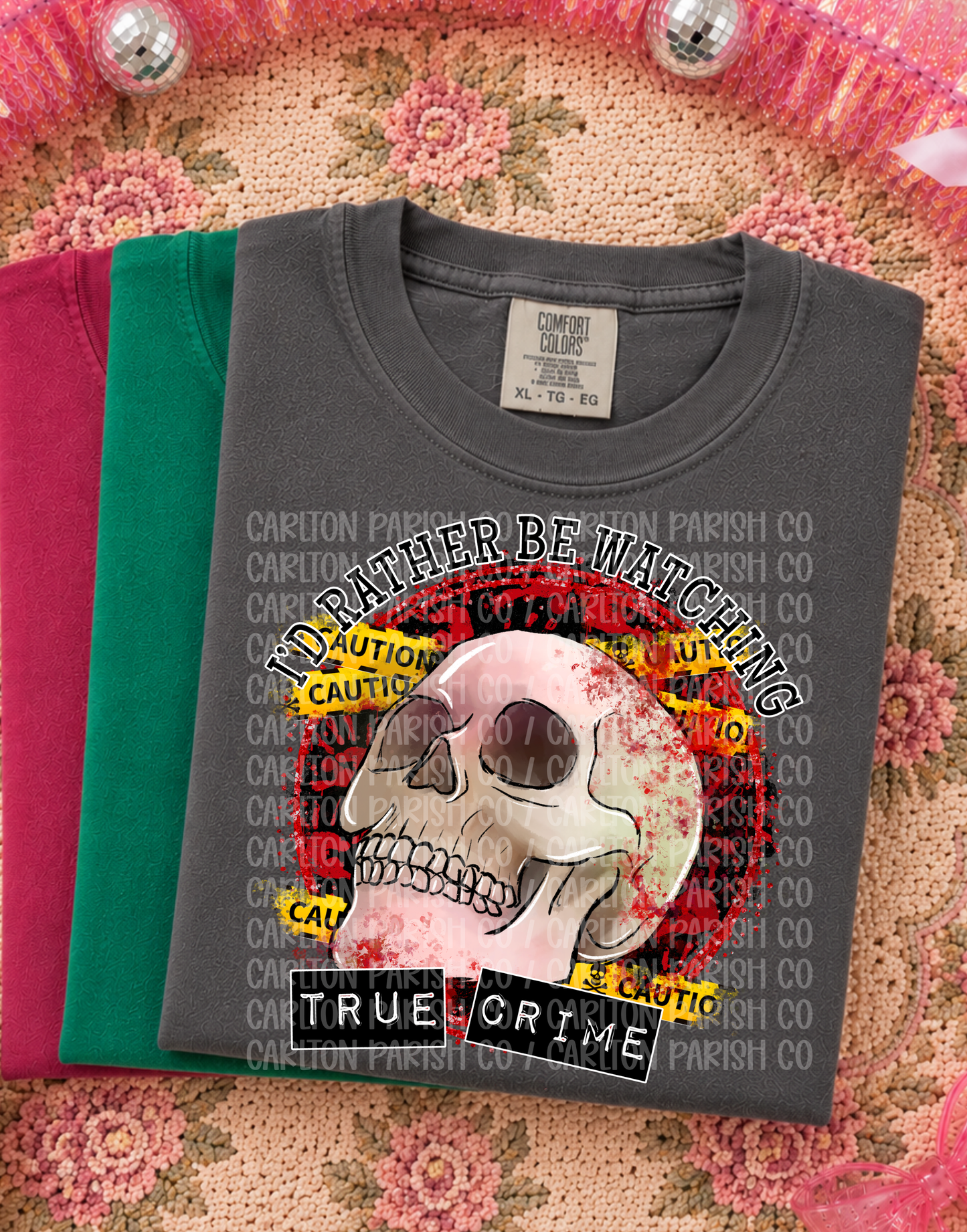 I'd Rather Be Watching True Crime Shirt | Funny Tee