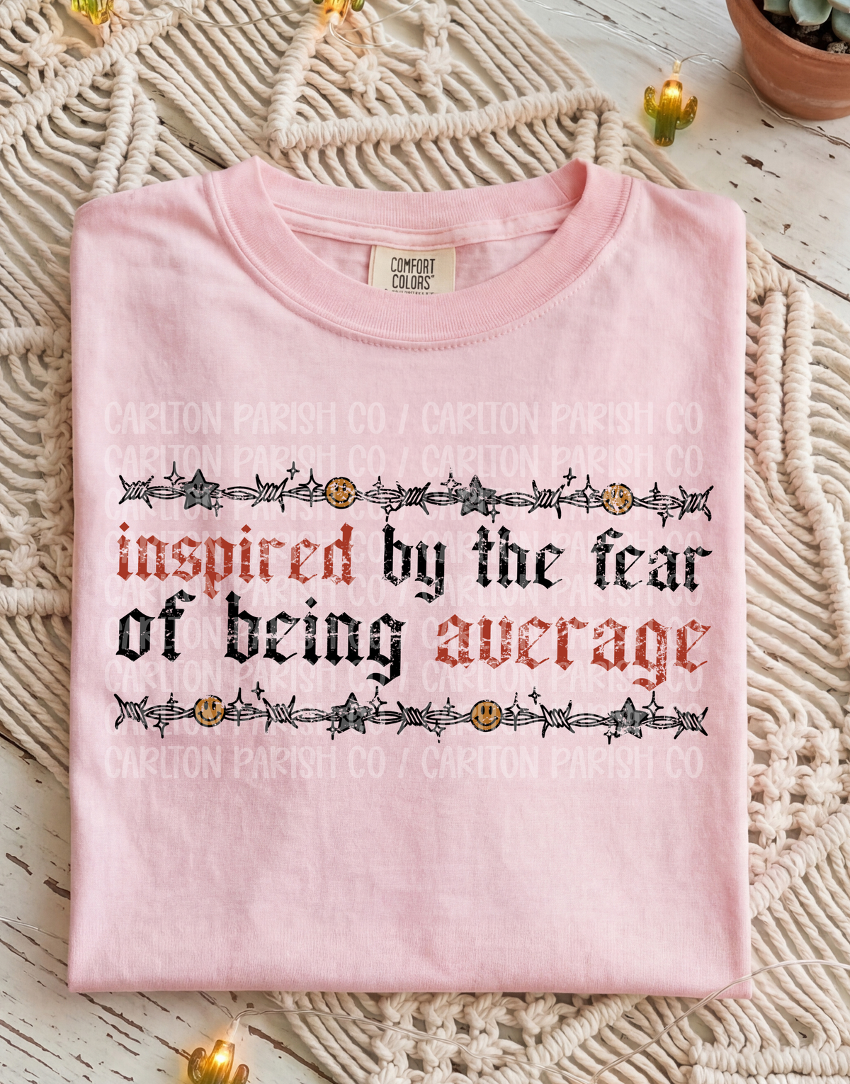 Inspired by the Fear of Being Average Shirt | Motivational Tee