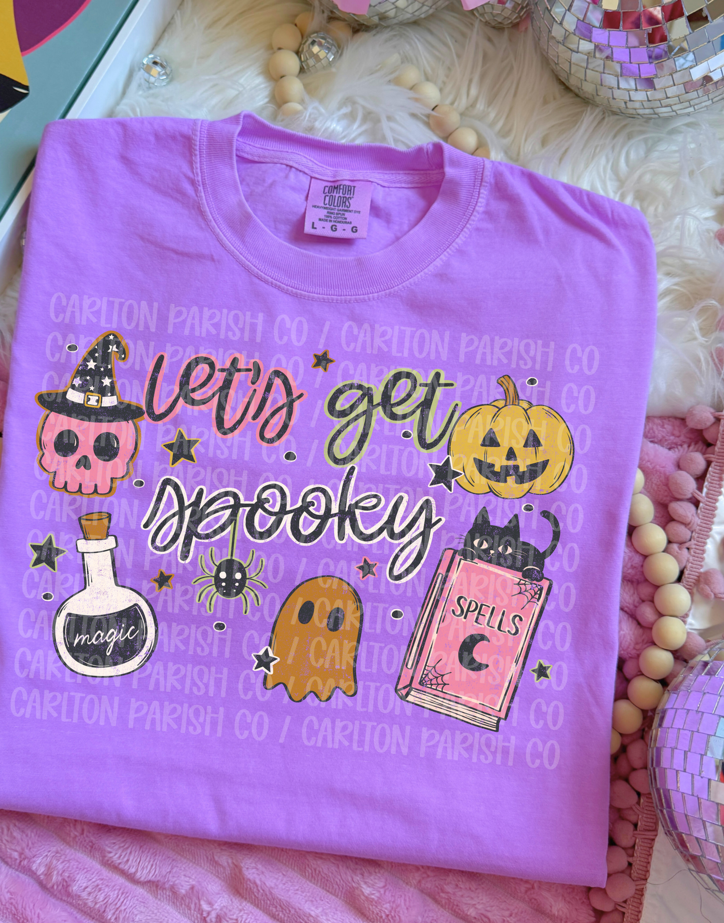 Let's Get Spooky Shirt | Halloween Collage Tee