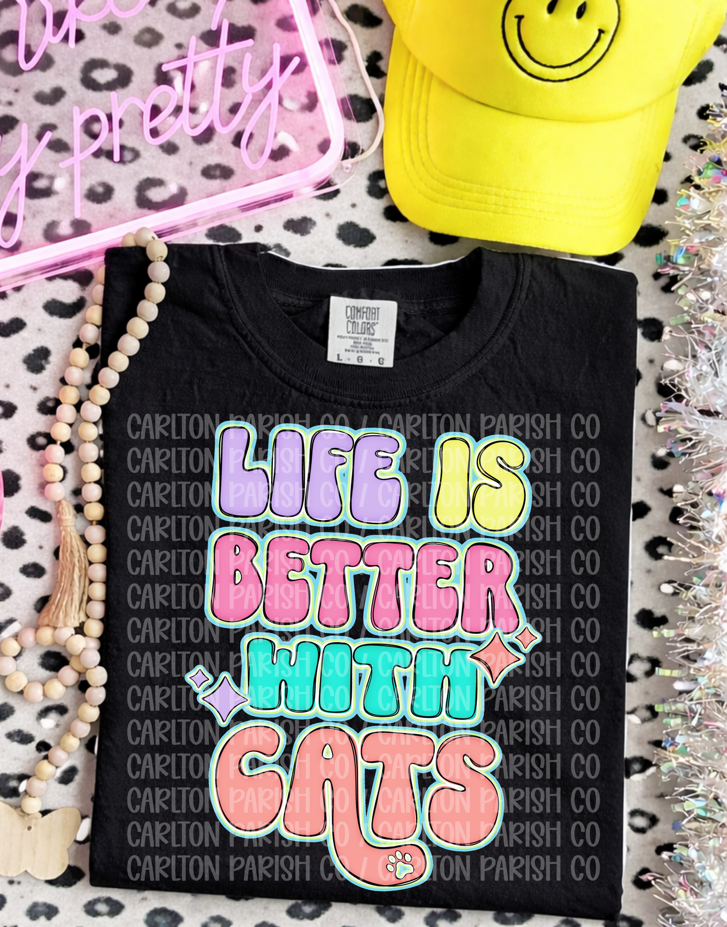 Life Is Better With Cats Shirt | Cat Lover Tee