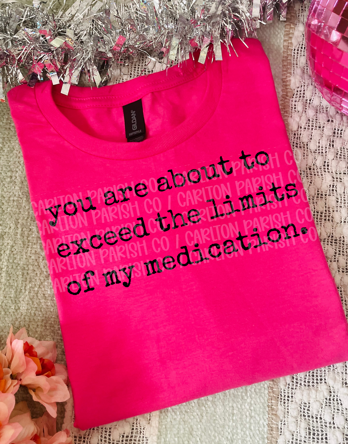 Exceed the Limits of My Medication Shirt | Funny Graphic Tee