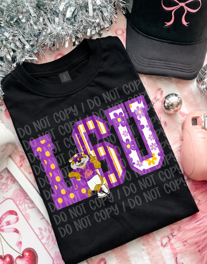 LSU - Preppy Letters
