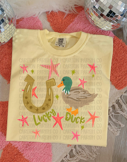 Lucky Duck Shirt | Cute Duck Graphic Tee