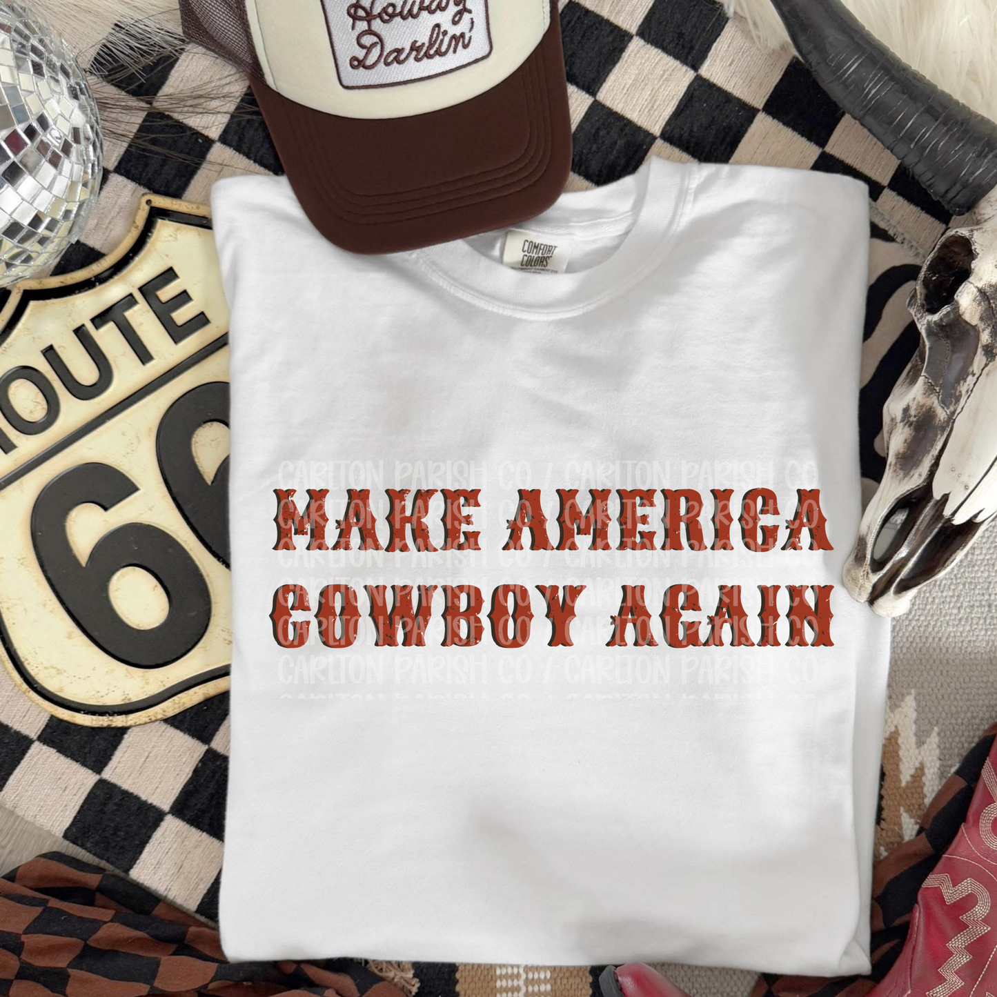 Make America Cowboy Again Shirt | Western Graphic Tee