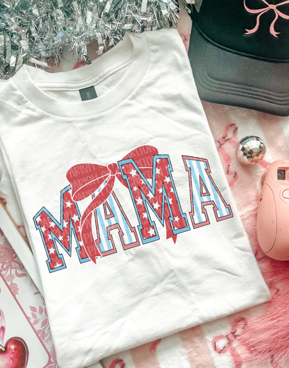 Patriotic Mama Bow