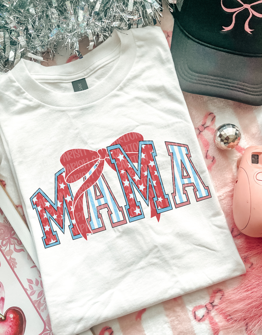 Patriotic Mama Bow