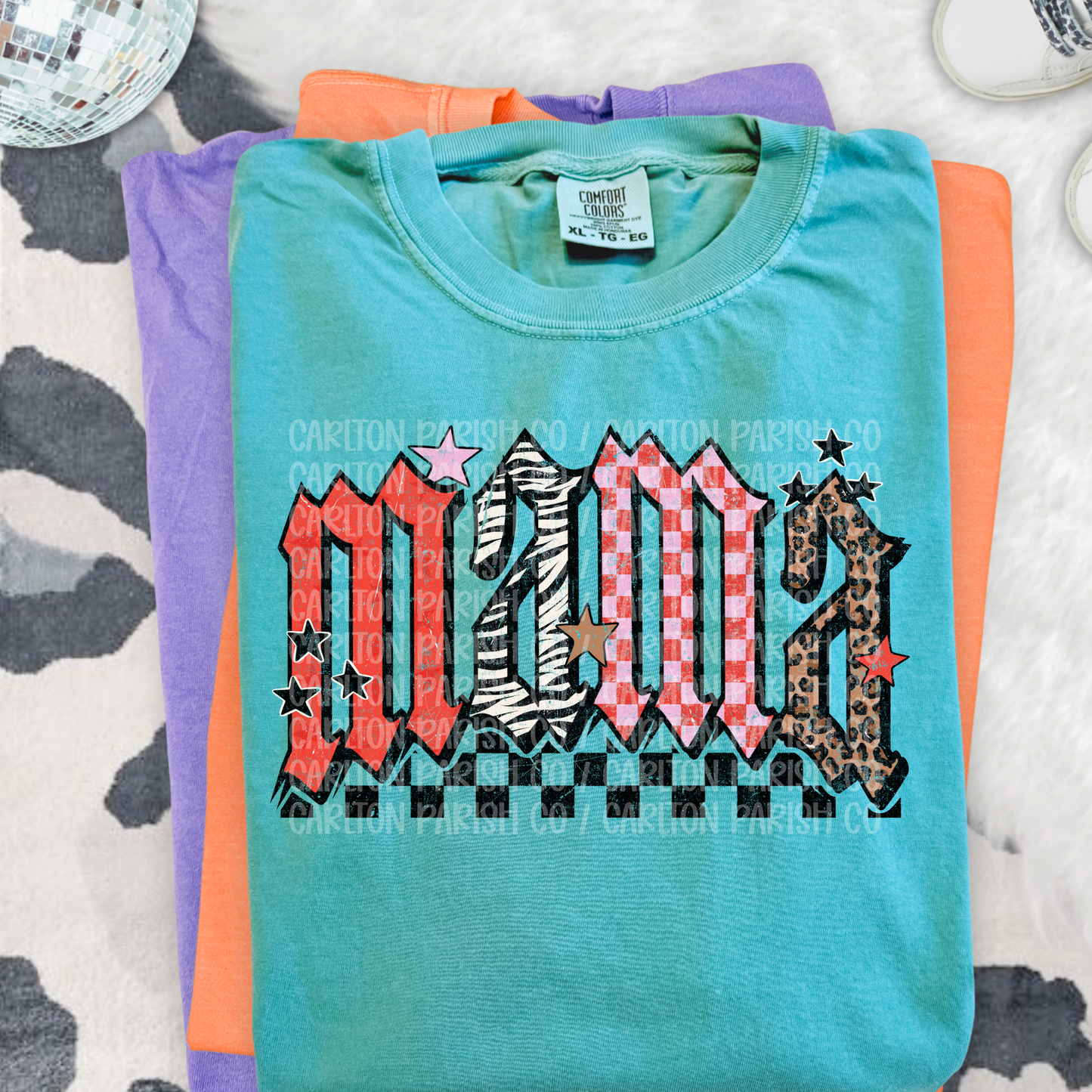 Mama Shirt | Trendy Animal Print Graphic Tee