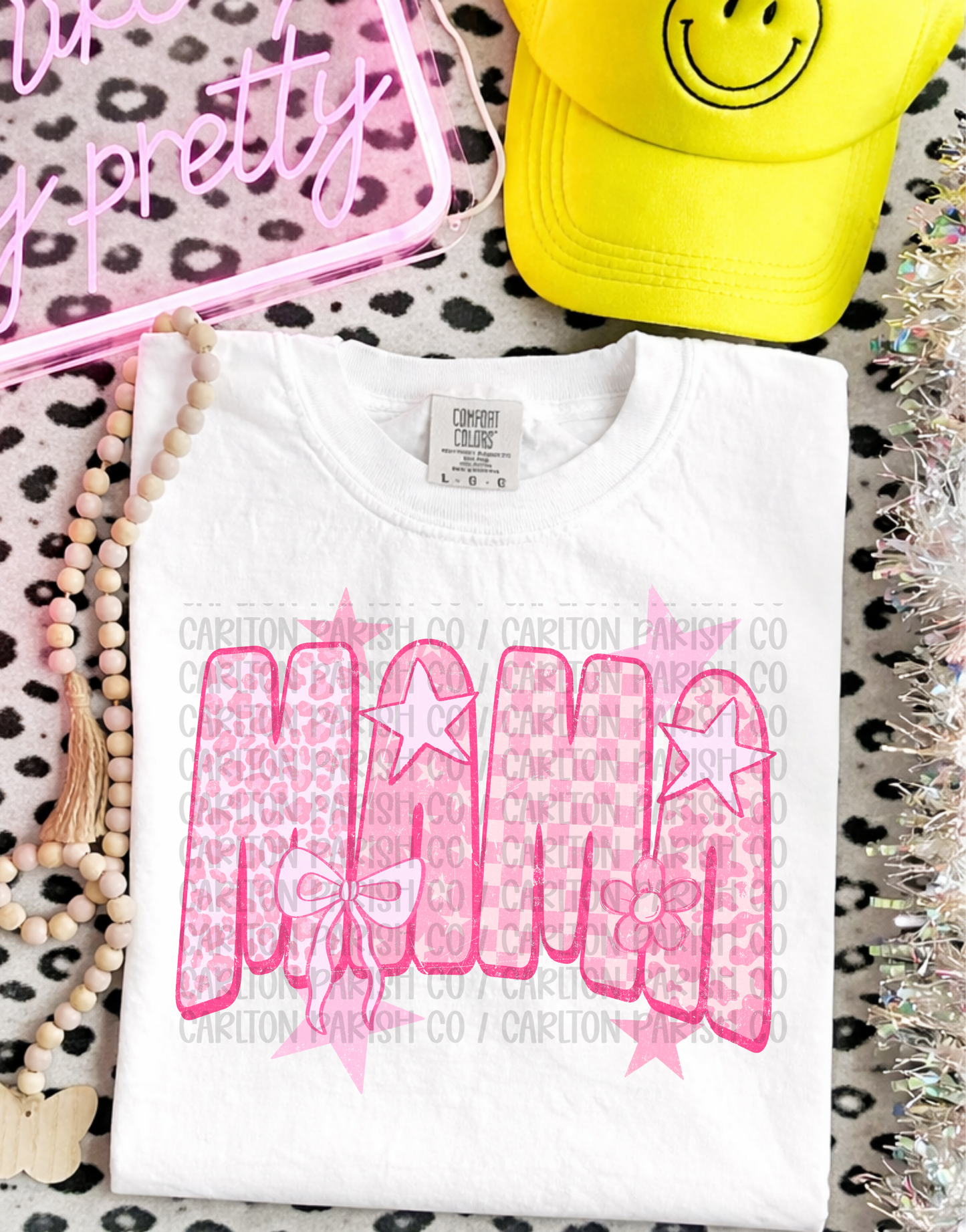 Mama Shirt | Pink Star Graphic Tee