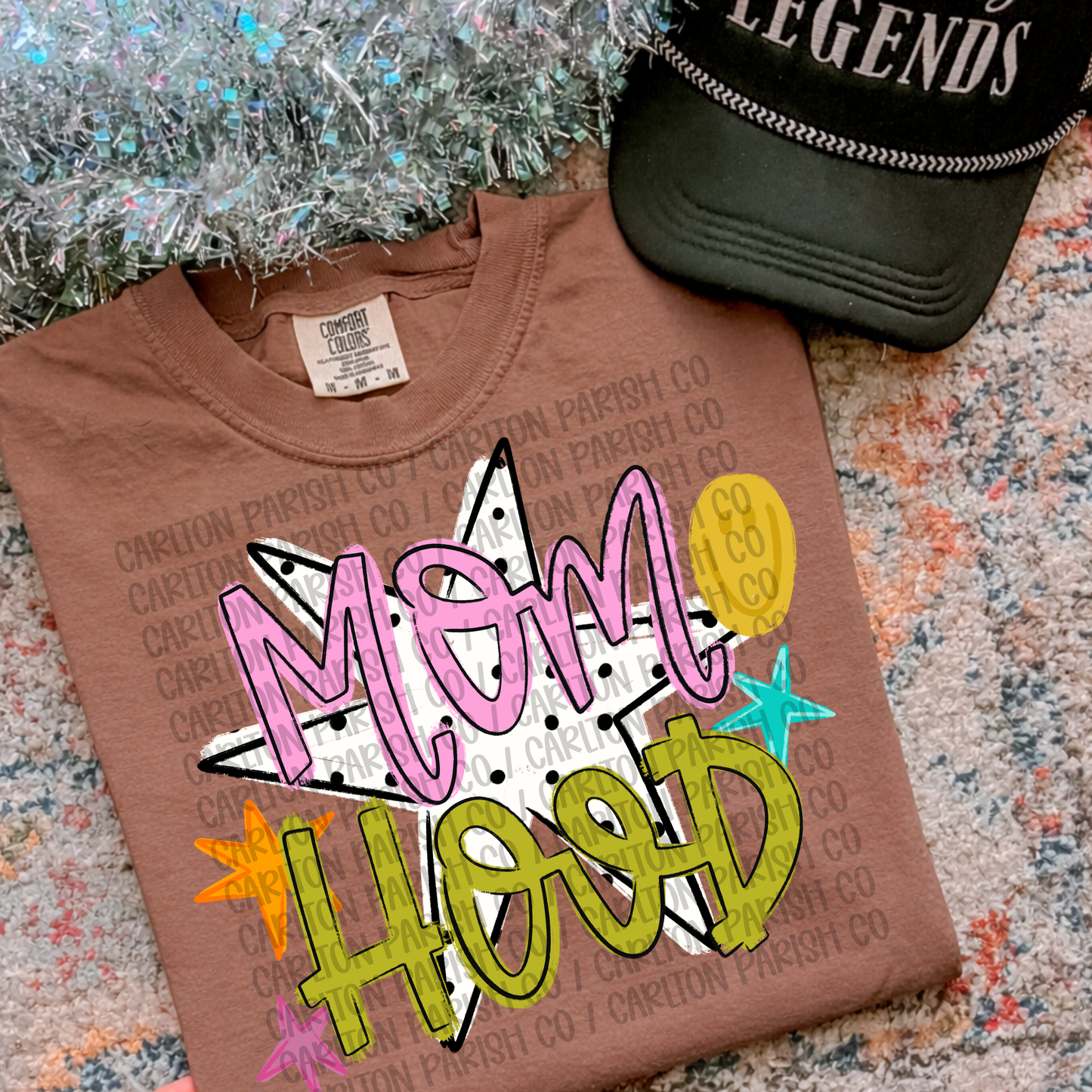 Mom Hood Shirt | Colorful Mom Graphic Tee