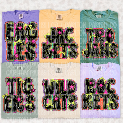 Neon Text Mascots