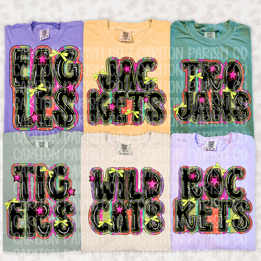 Neon Text Mascots
