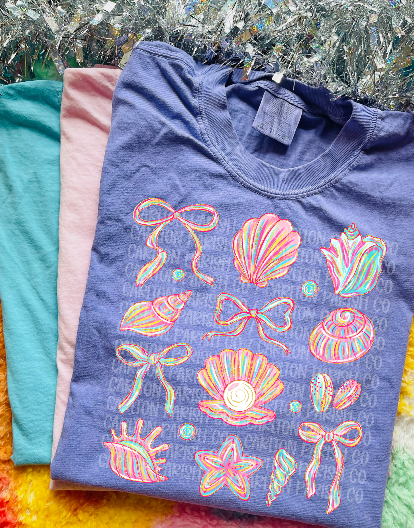 Neon Beach Shells