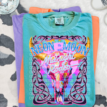 Neon Moon Skull