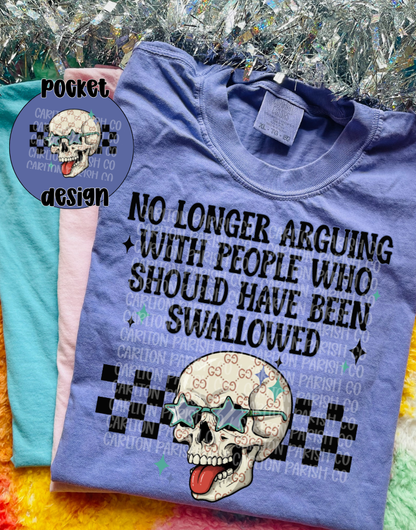 No Longer Arguing