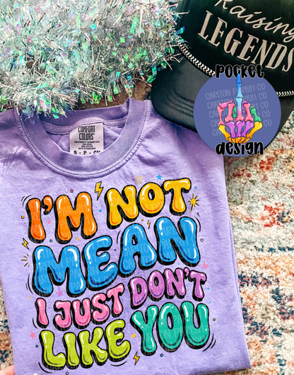 I’m Not Mean I Just Don’t Like You