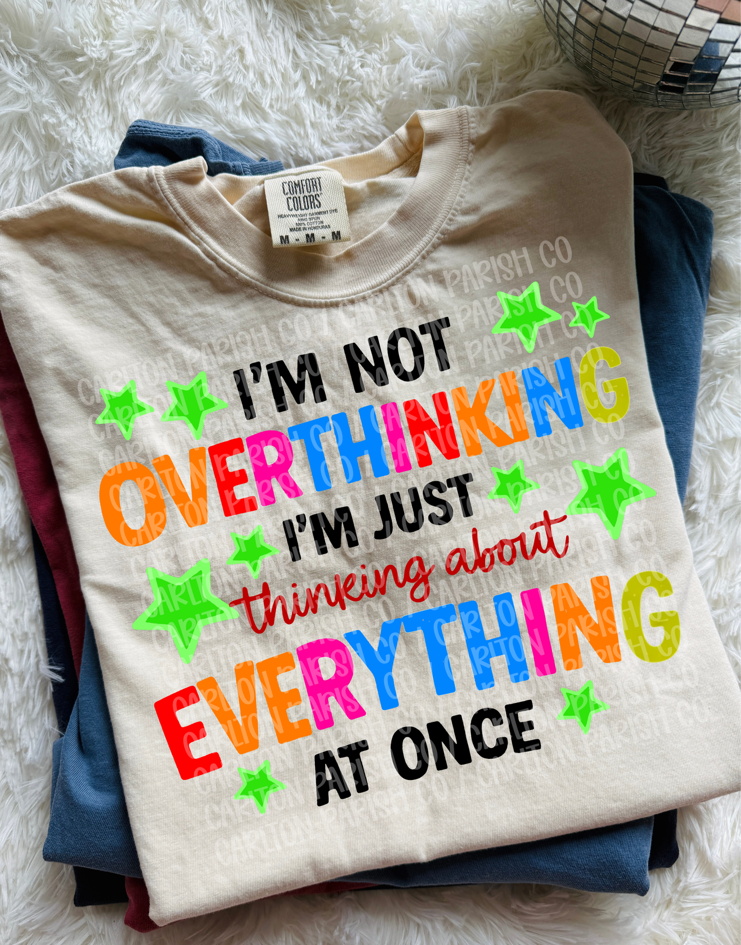 Not Overthinking Shirt | Funny Anxiety Graphic Tee