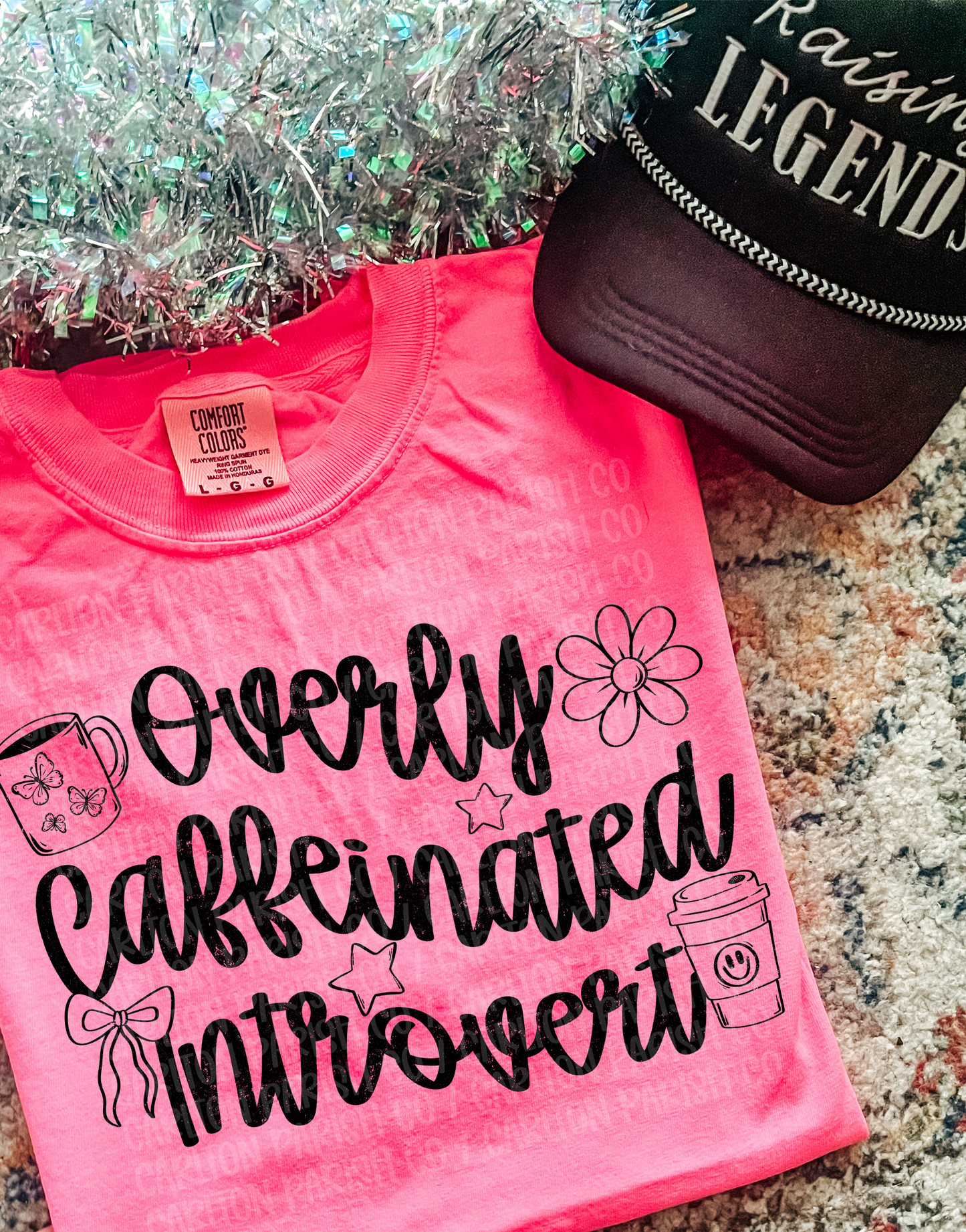Overly Caffeinated Introvert Shirt | Funny Coffee Tee