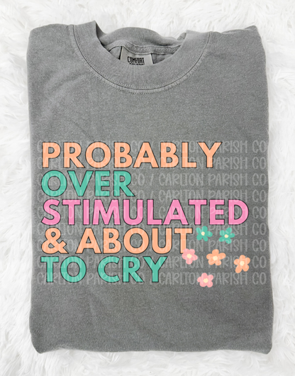 Probably Overstimulated, Gonna Cry