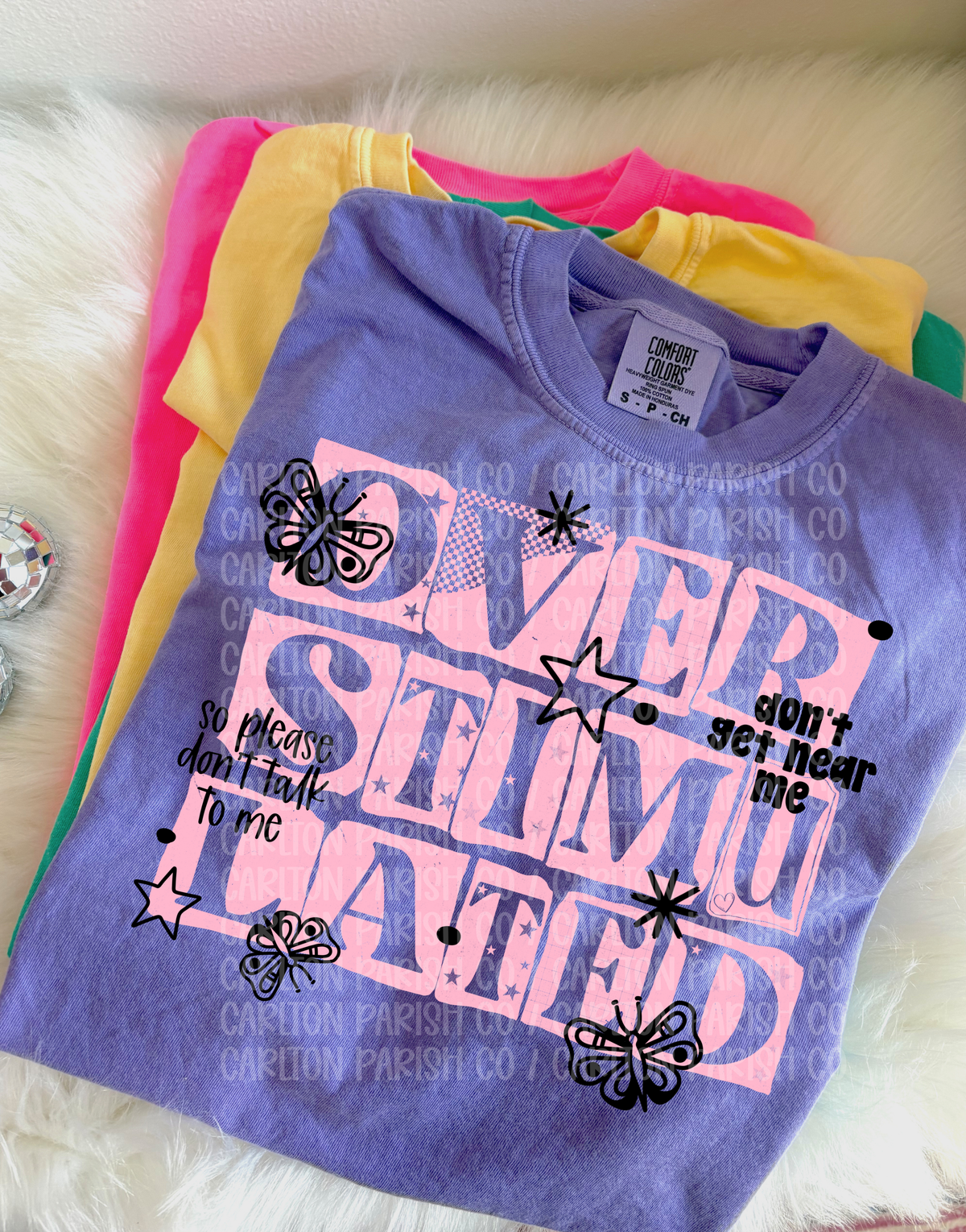 Overstimulated Shirt | Funny Don't Talk to Me Graphic Tee