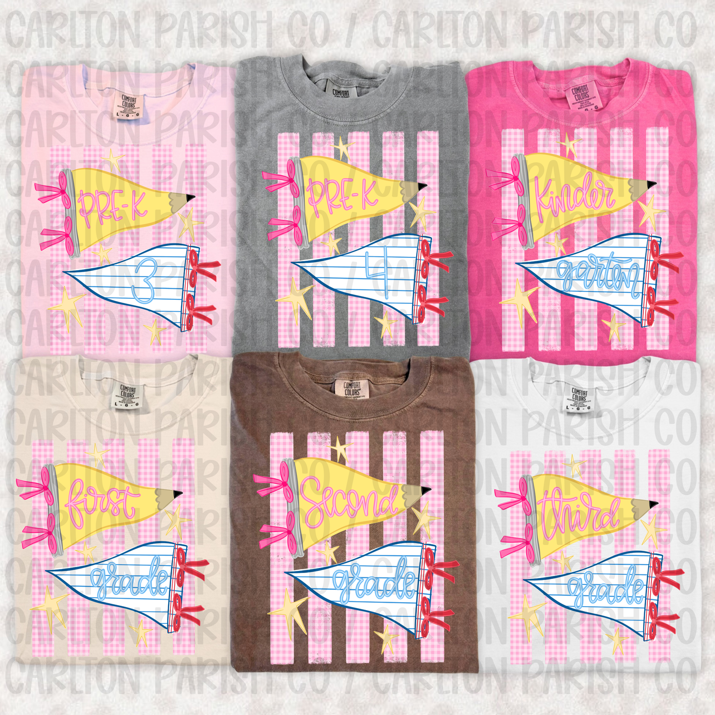 Grade Level Pennant Shirt | Pre-K Through 5th Grade Tee