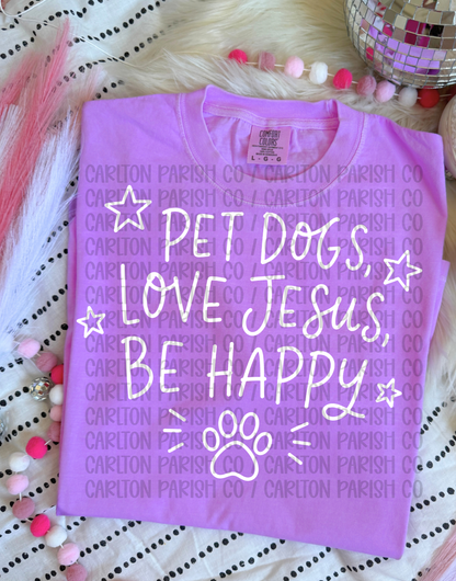 Pet Dogs Love Jesus Shirt | Faith Graphic Tee