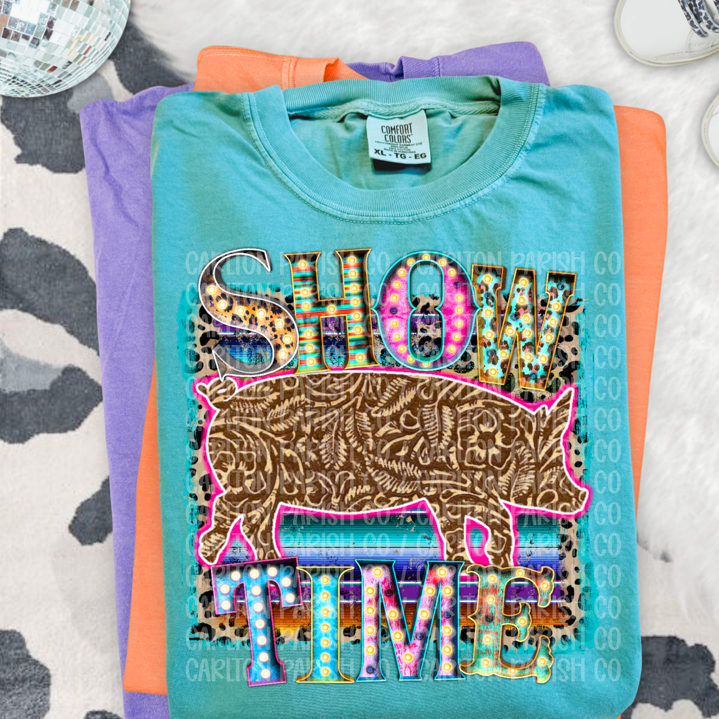 Show Time Pig Shirt | Livestock Show Graphic Tee