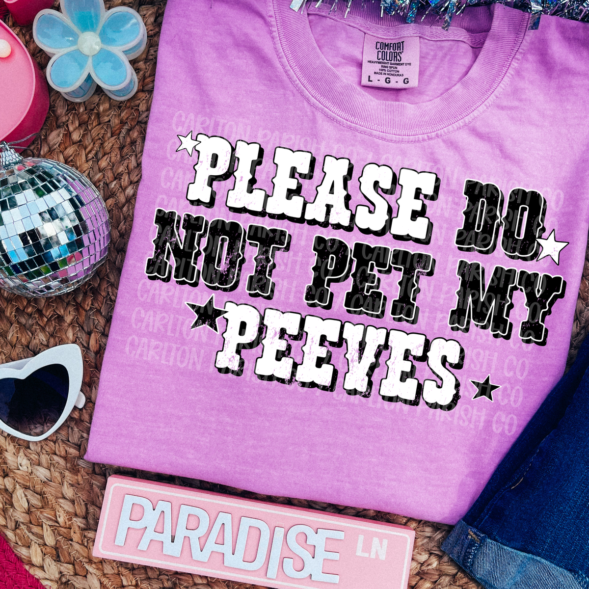 Please Do Not Pet My Peeves Shirt | Funny Graphic Tee