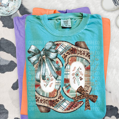 Cowgirl Boots Shirt | Preppy Fall Graphic Tee