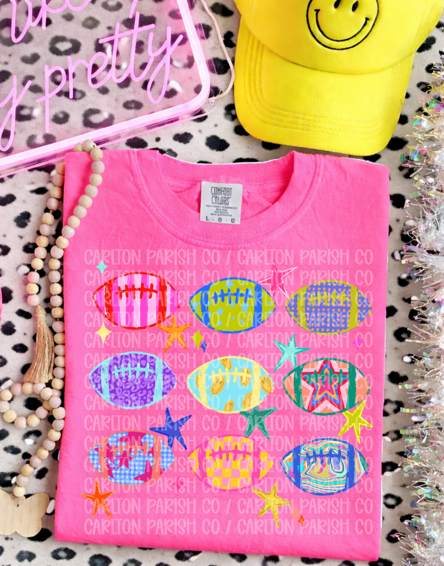 Preppy Football Shirt | Game Day Graphic Tee