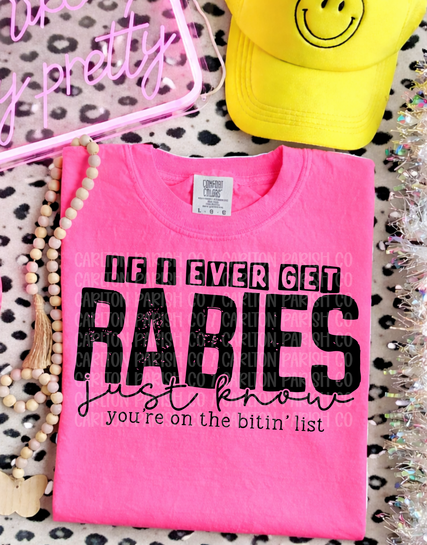 Bitin List Shirt | Funny Rabies Humor Tee