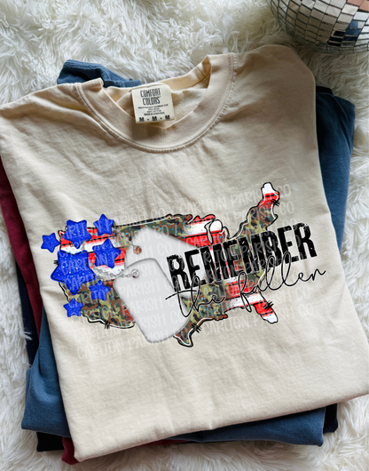 Remember the Fallen Shirt | Military Tribute Tee