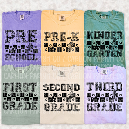 Retro Grunge Preschool thru 8th Grade