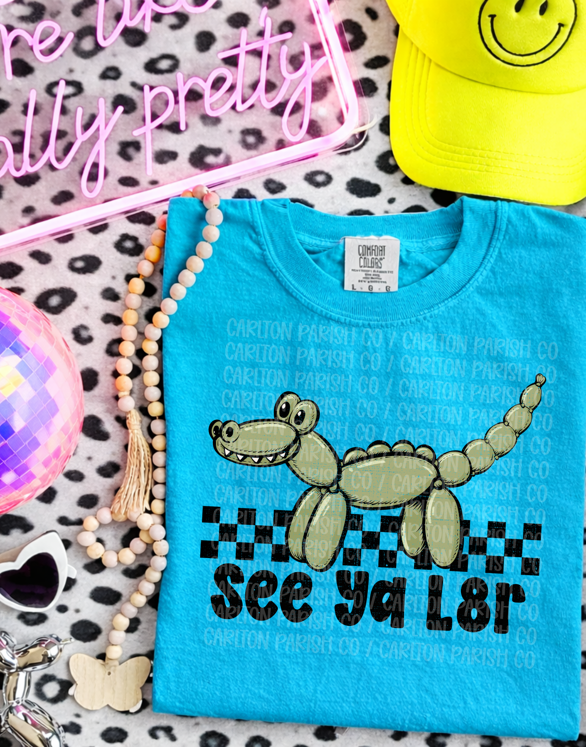 See Ya L8r Alligator Shirt | Cute Balloon Animal Graphic Tee