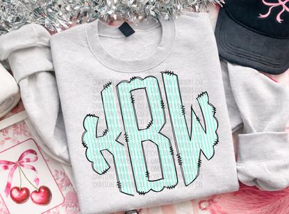 Seersucker Monogram