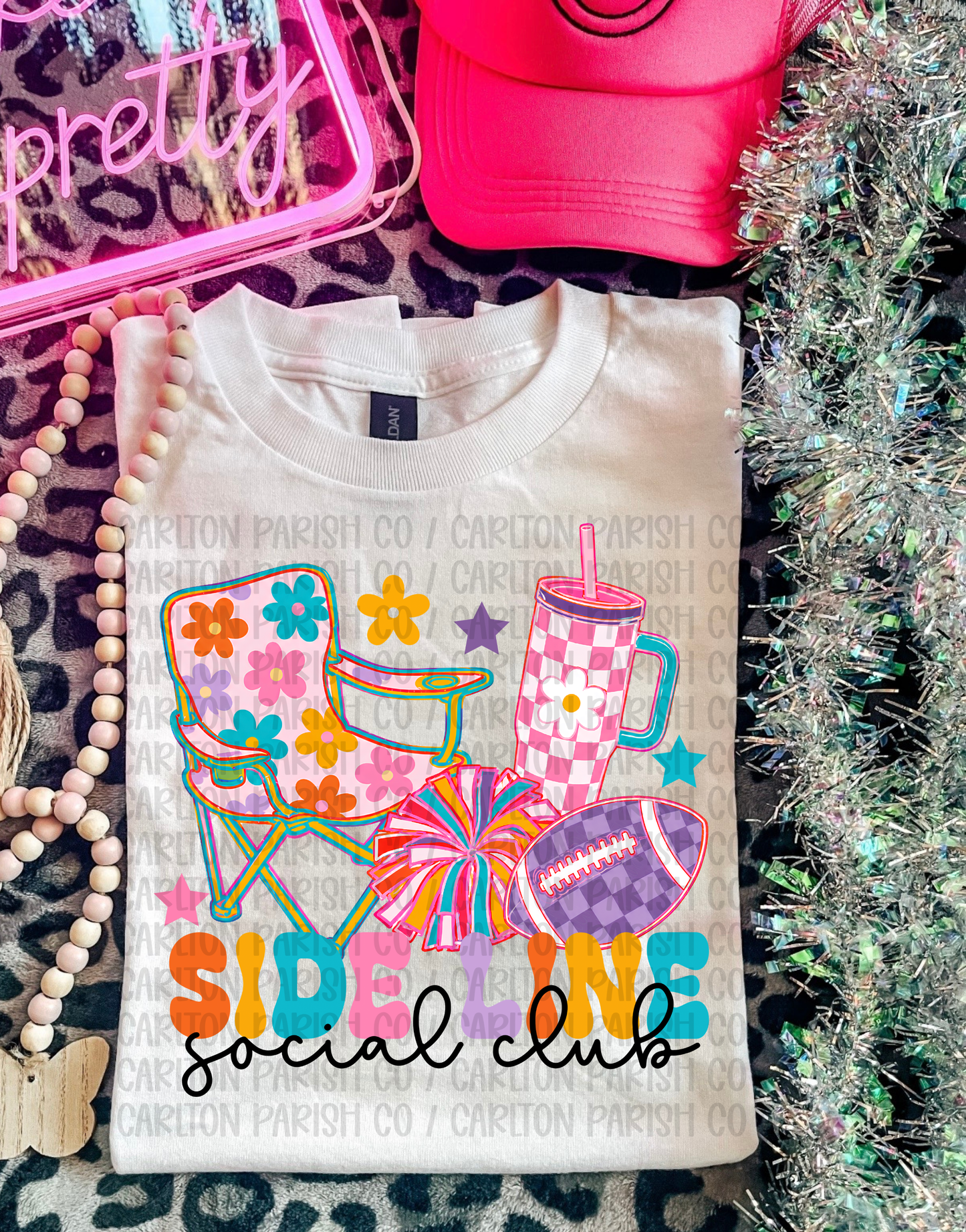 Sideline Social Club Shirt | Football Mom Game Day Tee