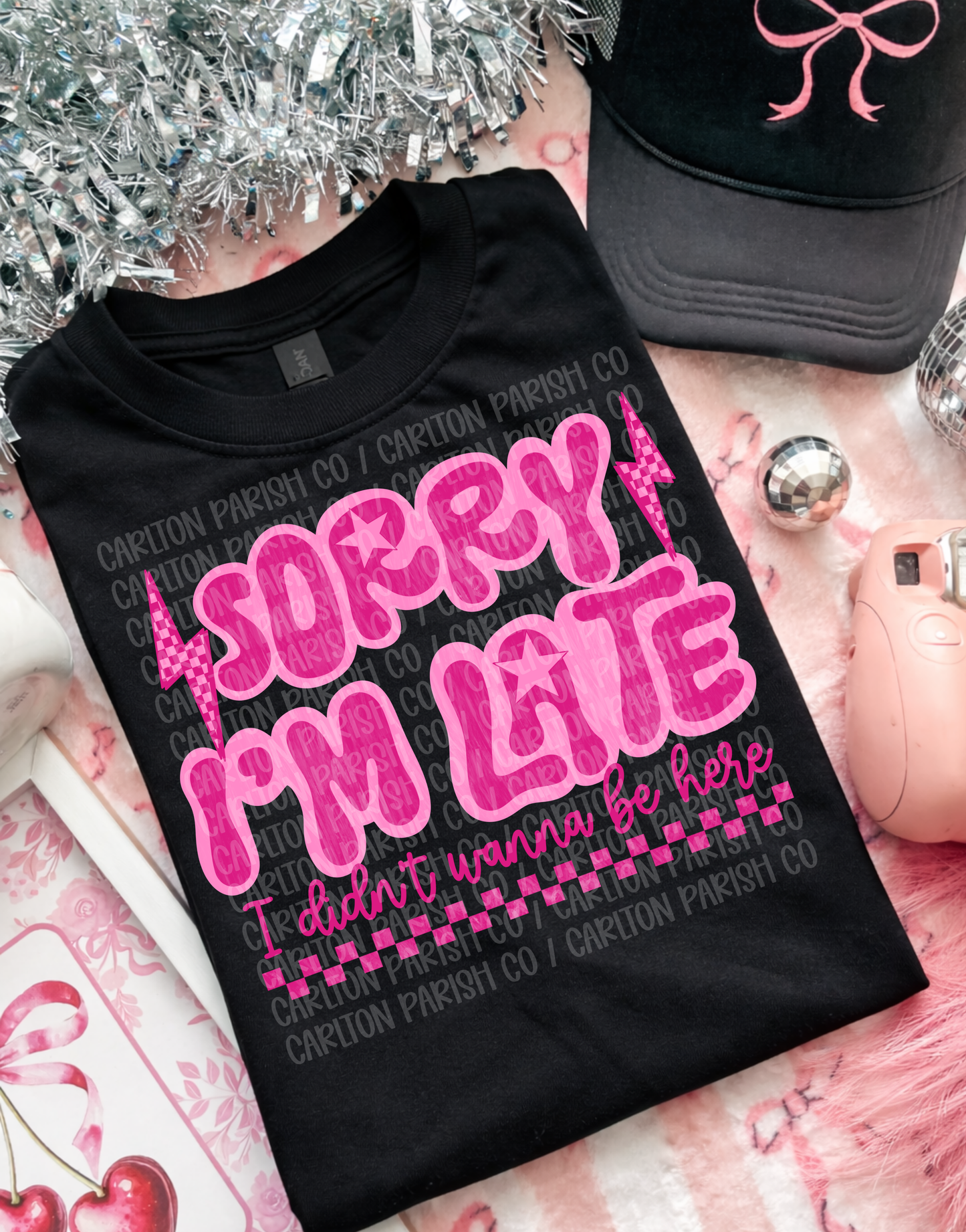 Sorry I'm Late Shirt | Funny Introvert Graphic Tee