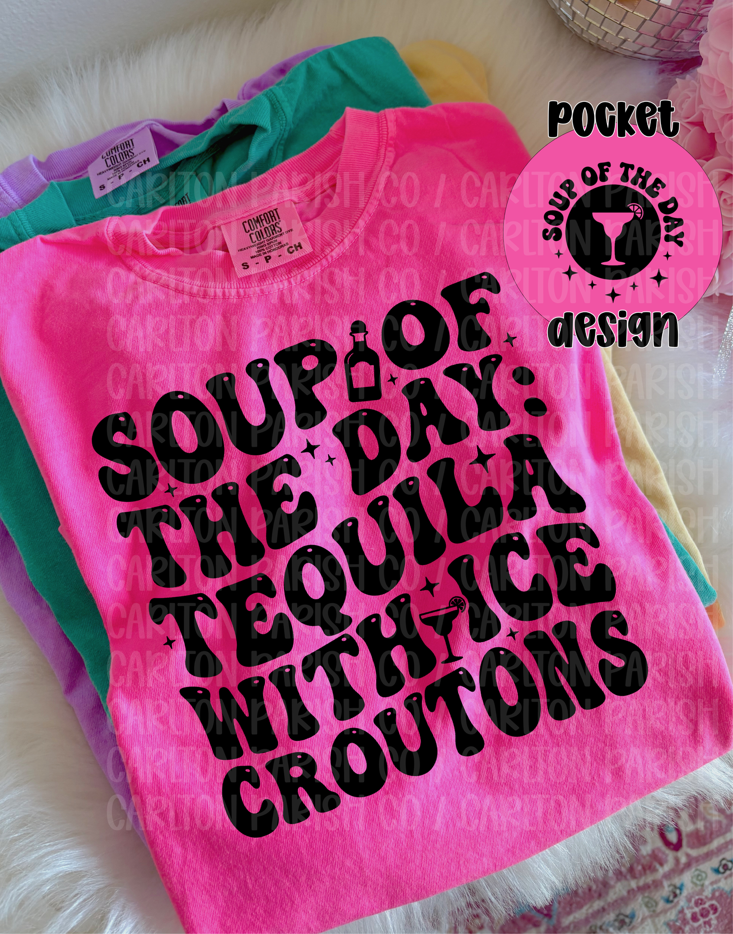 Soup of the Day Shirt | Funny Tequila Graphic Tee