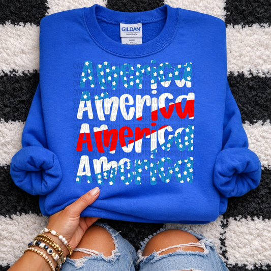 Stacked America Patriotic